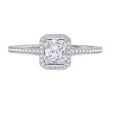 Photo of Shot Diva Collection Carter 1 3/8 CT. T.W. Radiant Solitaire Bridal Set P95T Platinum Gold [BT5060PE-J095]