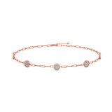 Photo of Kimberly D. 1/2 Carat T.W. Anklet 10K Rose Gold [AN5815R]
