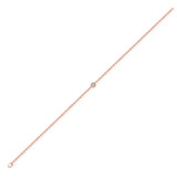 Photo of Kimberly D. 1/20 Carat T.W. Anklet 10K Rose Gold [AN5817R]