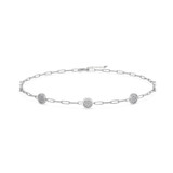 Photo of Kimberly D. 1/2 Carat T.W. Anklet 10K White Gold [AN5815W]