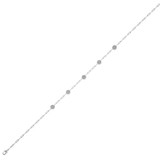 Photo of Kimberly D. 1/2 CT. T.W. Anklet 14K White Gold [AN5815W]