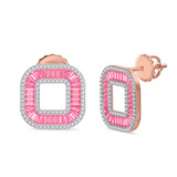 Photo of The Pink Flair Collection 2/3 Carat T.W. Diamond Earring 10K Rose Gold [CE5840R]