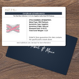 The Pink Flair Collection 1 1/2 ct tw. Sapphire Ladies Band 950 Platinum