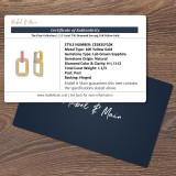 The Flair Collection 1 1/3 Carat T.W. Diamond Earring 10K Yellow Gold