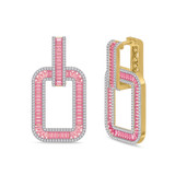 Photo of The Pink Flair Collection 1 1/3 Carat T.W. Diamond Earring 14K Yellow Gold [CE5842Y]
