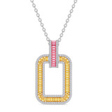 Photo of The Flair Collection 2/3 Carat T.W. Pendant 14K White Gold [CP5837W]
