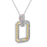 Photo of The Flair Collection 2/3 Carat T.W. Pendant 14K White Gold [CP5837W]