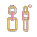 Photo of The Flair Collection 2 CT. T.W. Diamond Earring 14K Rose Gold [CE5836R]