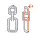 Photo of The White Flair Collection 2 CT. T.W. Diamond Earring 14K Rose Gold [CE5857R]