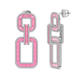 Photo of The Pink Flair Collection 2 Carat T.W. Diamond Earring 10K White Gold [CE5843W]