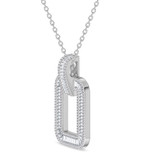 Photo of The White Flair Collection 2/3 CT. T.W. Pendant 10K White Gold [CP5858W]