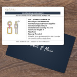 The Flair Collection 2 CT. T.W. Diamond Earring 14K White Gold
