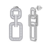 Photo of The White Flair Collection 2 Carat T.W. Diamond Earring 14K White Gold [CE5857W]