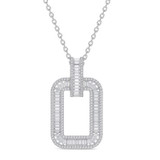 Photo of The White Flair Collection 2/3 CT. T.W. Pendant 14K White Gold [CP5858W]