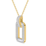 Photo of The White Flair Collection 2/3 CT. T.W. Pendant 10K Yellow Gold [CP5858Y]