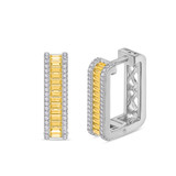 Photo of The Yellow Flair Collection 1/3 CT. T.W. Diamond Earring 10K White Gold [CE5848W]