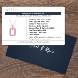 The Pink Flair Collection 2/3 CT. T.W. Pendant 10K White Gold