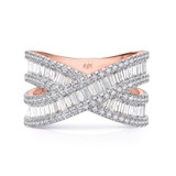 Photo of The White Flair Collection 1 1/2 ct tw. Diamond Ladies Band 14K Rose Gold [BT5860RL]