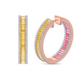 Photo of The Flair Collection 7/8 CT. T.W. Diamond Earring 14K Rose Gold [CE5838R]