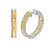 Photo of The Yellow Flair Collection 7/8 Carat T.W. Diamond Earring 10K White Gold [CE5852W]