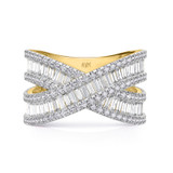 Photo of The White Flair Collection 1 1/2 ct tw. Diamond Ladies Band 14K Yellow Gold [BT5860YL]