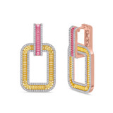 Photo of The Flair Collection 1 1/3 CT. T.W. Diamond Earring 10K Rose Gold [CE5835R]