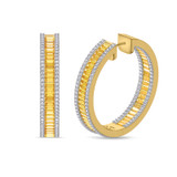 Photo of The Yellow Flair Collection 7/8 CT. T.W. Diamond Earring 10K Yellow Gold [CE5852Y]