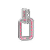 Photo of The Pink Flair Collection 1 1/3 Carat T.W. Diamond Earring 10K White Gold [CE5842W]