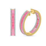 Photo of The Pink Flair Collection 7/8 Carat T.W. Diamond Earring 14K Yellow Gold [CE5845Y]