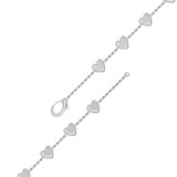 Photo of Amory 0 CT. T.W. Natural No Gemstone Round Cluster Bracelet 14K White Gold [BC5827W]