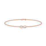 Photo of Nubia 1/20 CT. T.W. Natural Diamond Round Cluster Bracelet 14K Rose Gold [BC5824R]