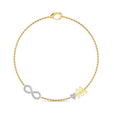 Photo of Chaise 1/4 Carat T.W. Natural Diamond Round Cluster Bracelet 14K Yellow Gold [BC5830Y]