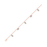 Photo of Deanna 1/4 Carat T.W. Natural Diamond Round Cluster Bracelet 14K Rose Gold [BC5834R]