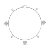 Photo of Baylee 1/2 CT. T.W. Natural Diamond Round Cluster Bracelet 10K White Gold [BC5829W]