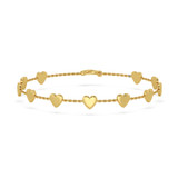 Photo of Amory 0 Carat T.W. Natural No Gemstone Round Cluster Bracelet 10K Yellow Gold [BC5827Y]