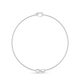 Photo of Nubia 1/20 CT. T.W. Natural Diamond Round Cluster Bracelet 10K White Gold [BC5824W]