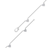 Photo of Seanna 1/2 Carat T.W. Natural Diamond Round Cluster Bracelet 10K White Gold [BC5819W]