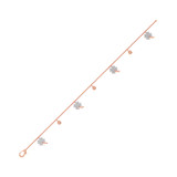 Photo of Anessa 2/3 CT. T.W. Natural Diamond Round Cluster Bracelet 10K Rose Gold [BC5828R]