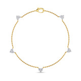 Photo of Seanna 1/2 CT. T.W. Natural Diamond Round Cluster Bracelet 10K Yellow Gold [BC5819Y]