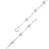 Photo of Chelsee 1/3 Carat T.W. Natural Diamond Round Cluster Bracelet 10K White Gold [BC5831W]