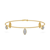 Photo of Deanna 1/4 CT. T.W. Natural Diamond Round Cluster Bracelet 10K Yellow Gold [BC5834Y]