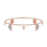 Photo of Anessa 2/3 Carat T.W. Natural Diamond Round Cluster Bracelet 14K Rose Gold [BC5828R]