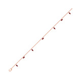 Photo of Davida 0 CT. T.W. Natural Ruby Round Cluster Bracelet 14K Rose Gold [BC5833R]