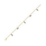 Photo of Deanna 1/4 Carat T.W. Natural Diamond Round Cluster Bracelet 14K Yellow Gold [BC5834Y]