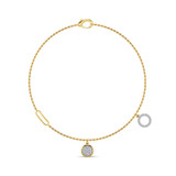 Photo of Beta 1/4 CT. T.W. Natural Diamond Round Cluster Bracelet 10K Yellow Gold [BC5821Y]