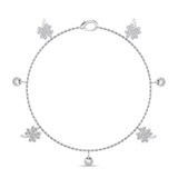 Photo of Anessa 2/3 Carat T.W. Natural Diamond Round Cluster Bracelet 10K White Gold [BC5828W]