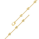 Photo of Chelsee 1/3 Carat T.W. Natural Diamond Round Cluster Bracelet 10K Yellow Gold [BC5831Y]