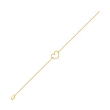 Photo of Amsden 0 Carat T.W. Natural No Gemstone Round Cluster Bracelet 14K Yellow Gold [BC5826Y]