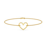 Photo of Amsden 0 Carat T.W. Natural No Gemstone Round Cluster Bracelet 14K Yellow Gold [BC5826Y]