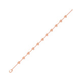 Photo of Amory 0 CT. T.W. Natural No Gemstone Round Cluster Bracelet 14K Rose Gold [BC5827R]
